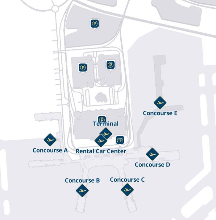CLT Airport Map