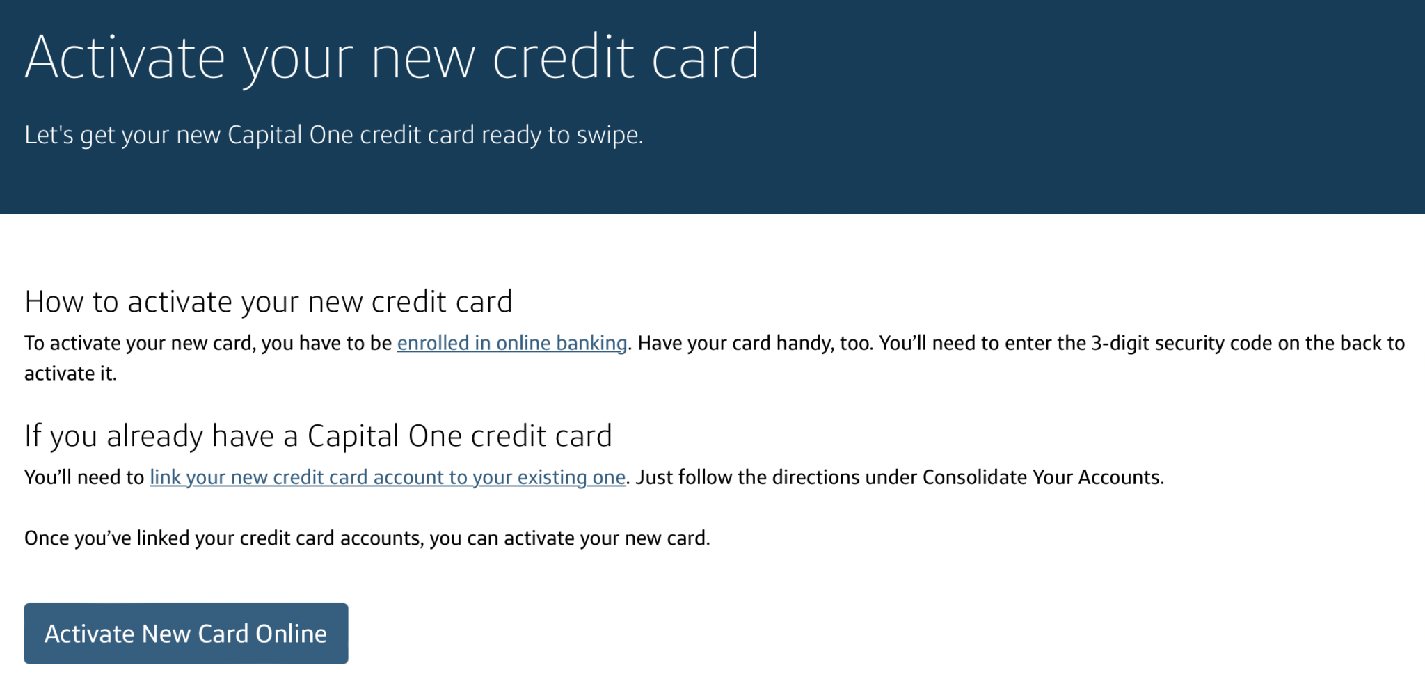 How To Activate Your Capital One Credit Card Online And By Phone 2044