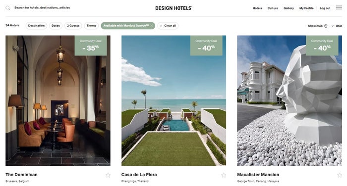Design Hotels Community Deals