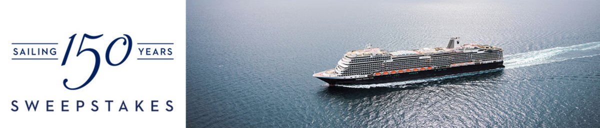 Holland America 150th anniversary sweepstakes