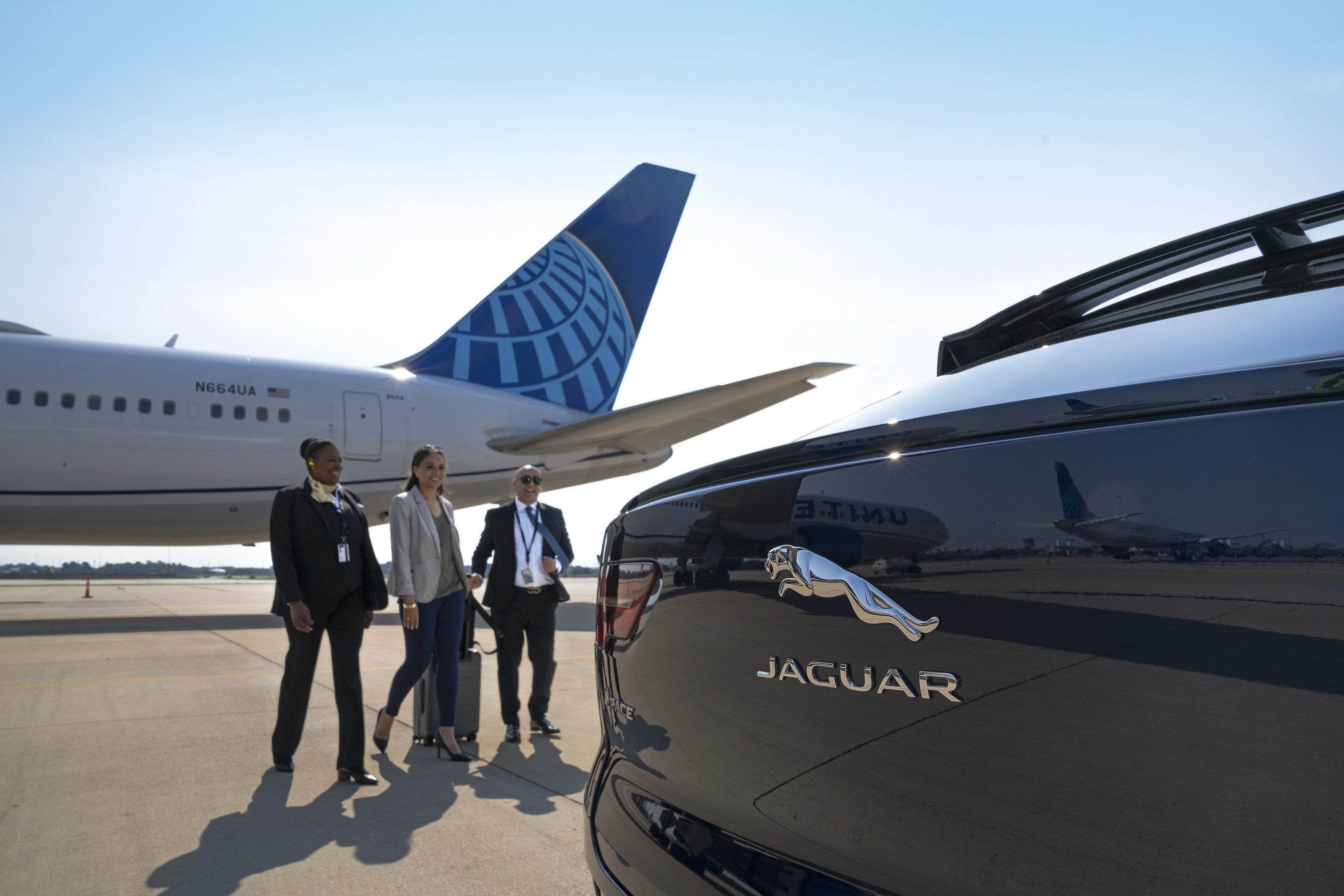 Jaguar and United All Electric Gate to Gate Transfer