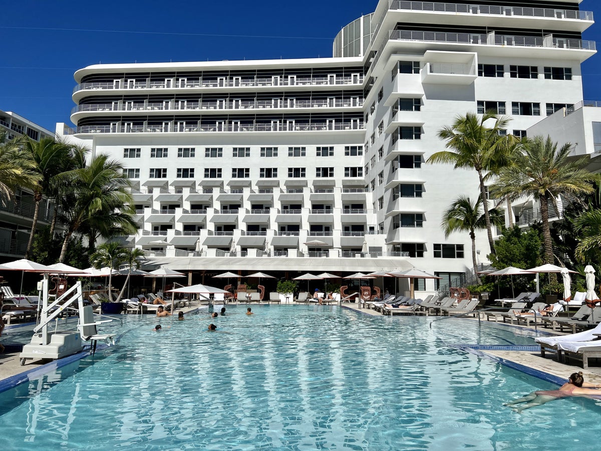 Ritz Carlton South Beach Exterior From Pool
