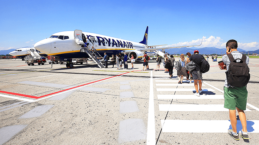 Ryanair boarding