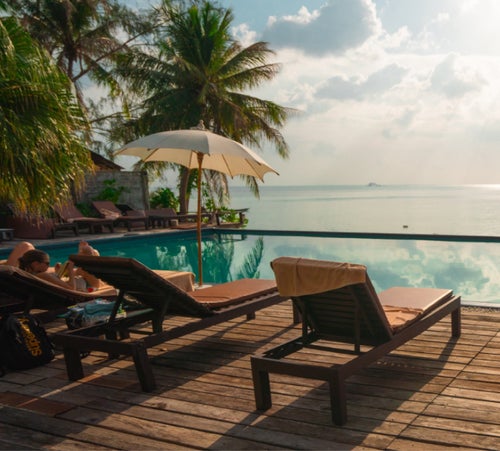 Photo of an infinity pool on a premium resort