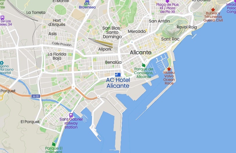 AC Hotel Alicante Location