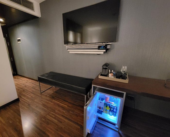 AC Hotel Alicante TV and Fridge