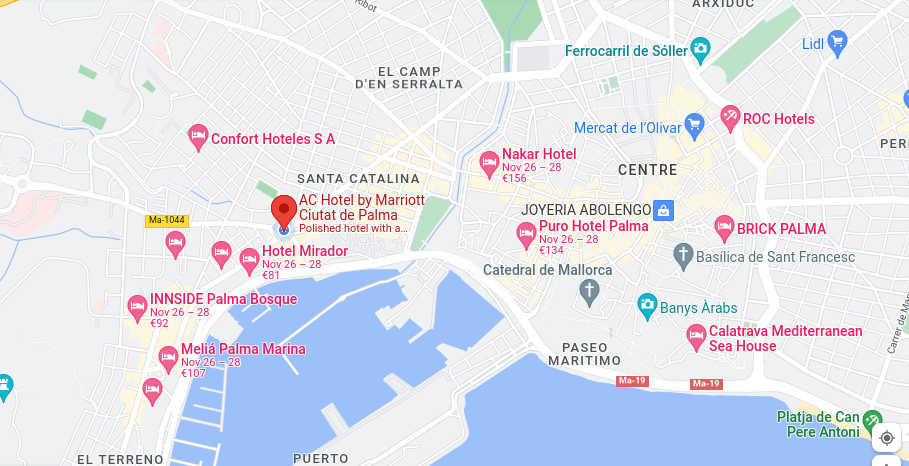 AC Hotel Palma Mallorca Location