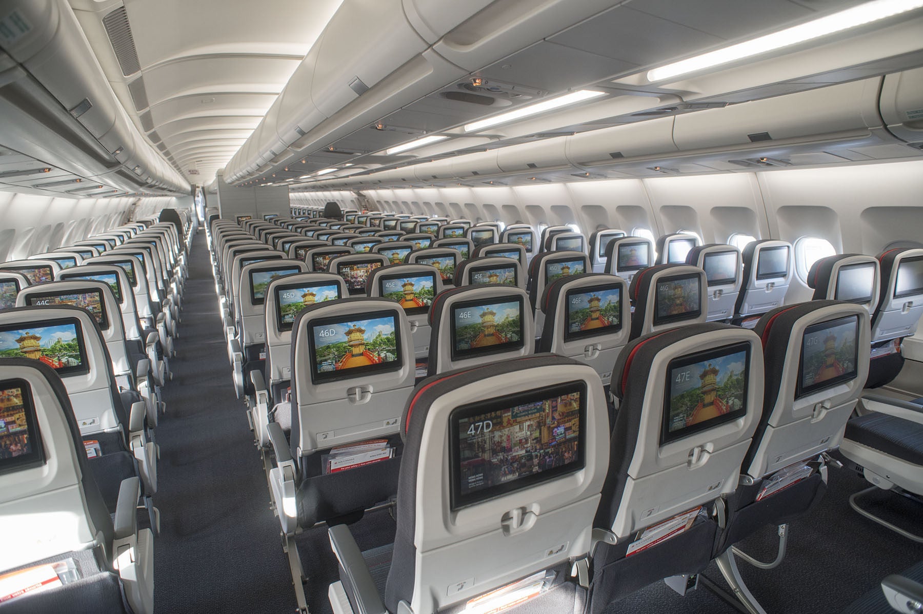 Air Canada Economy Cabin IFE