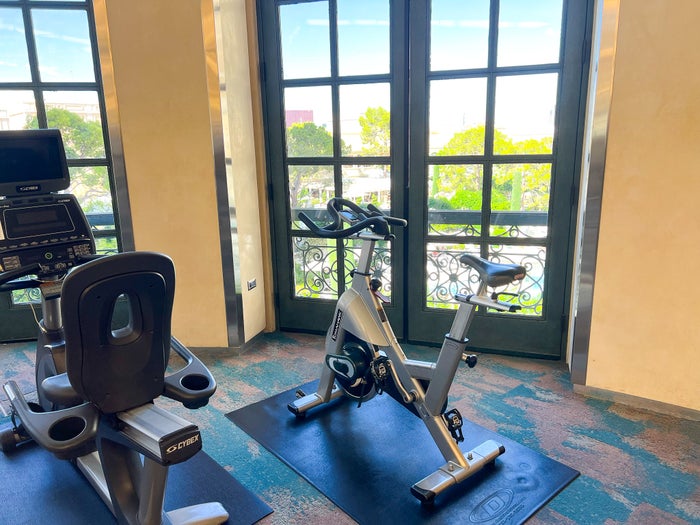 Bellagio Las Vegas gym bike