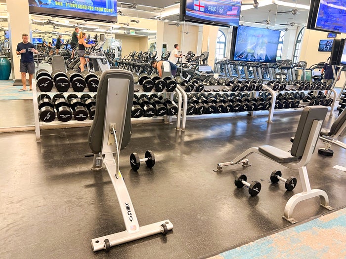 Bellagio Las Vegas gym free weights
