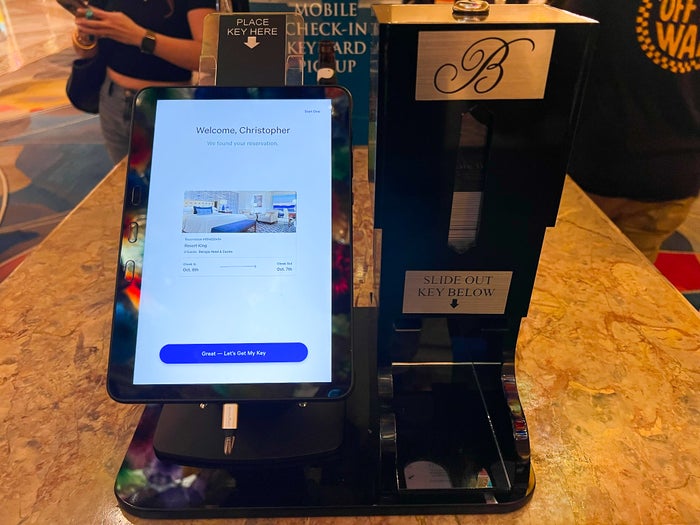Bellagio Las Vegas key printer