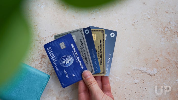 Business Credit Cards Holding in hand Upgraded Points LLC.jpg