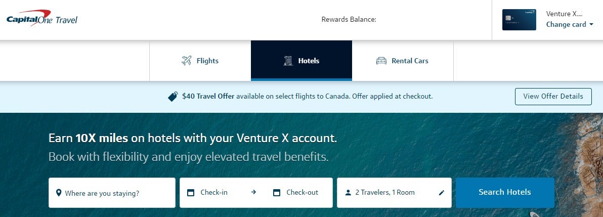 Capital One Travel offer