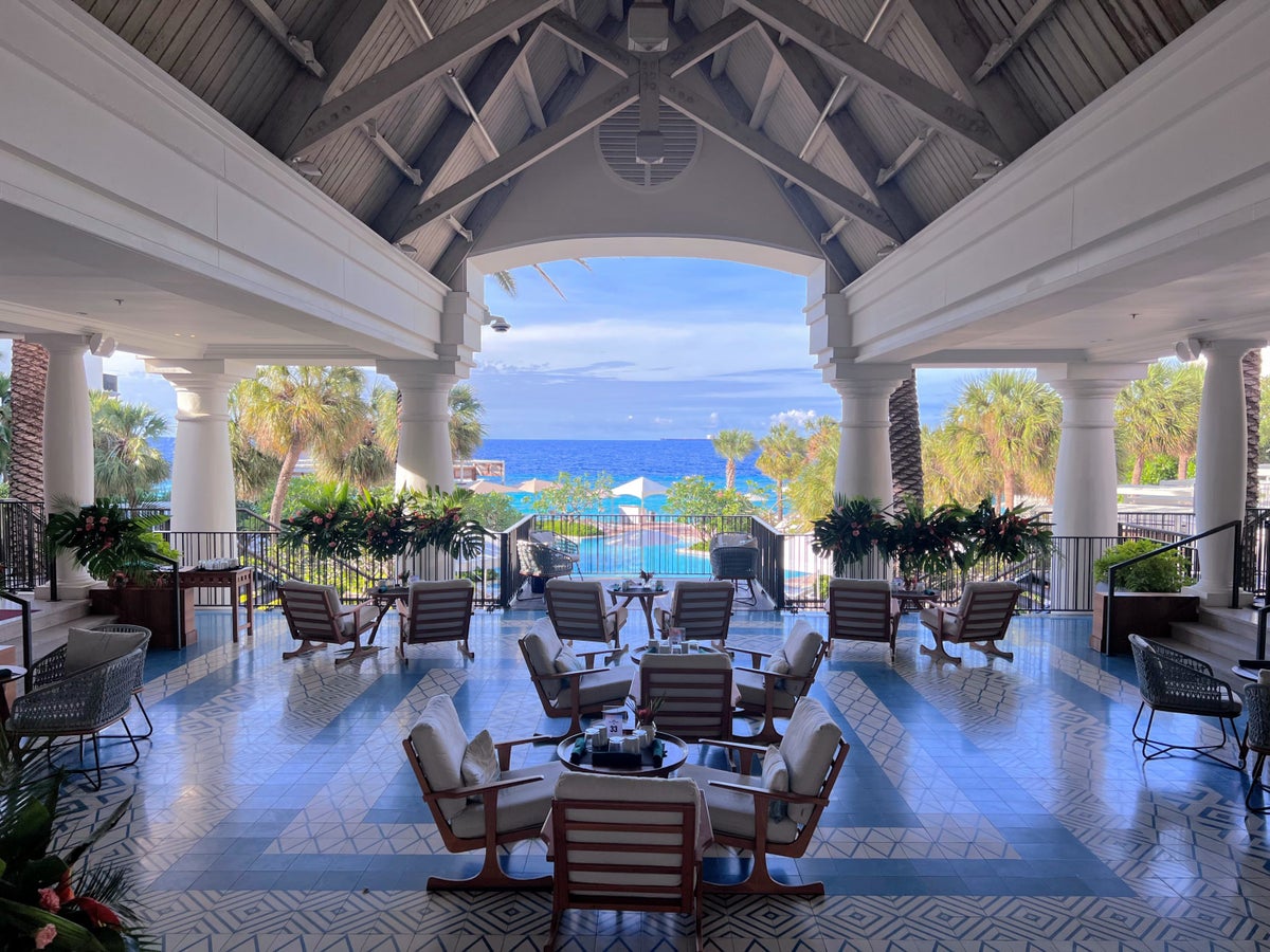 Curacao Marriott Beach Resort open air lobby