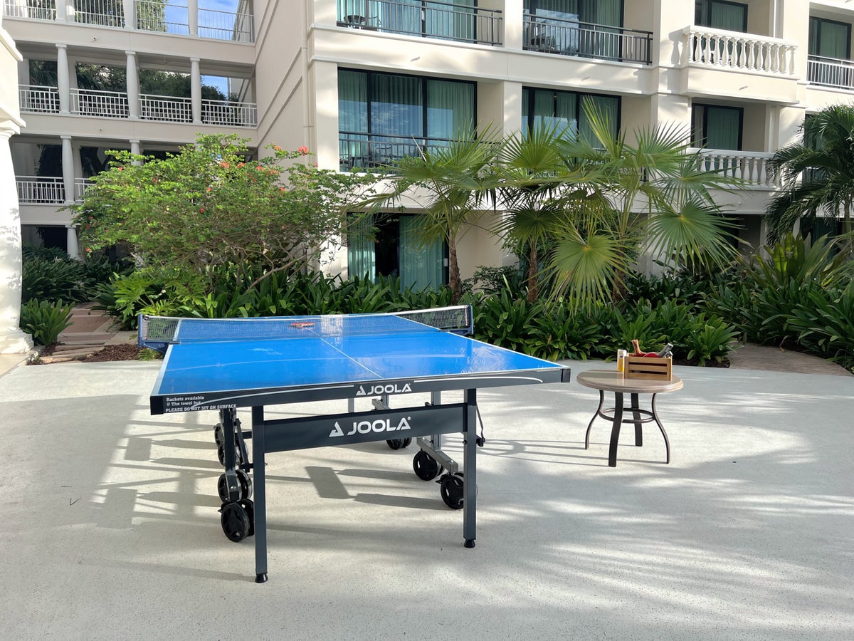 Curacao Marriott Beach Resort ping pong table