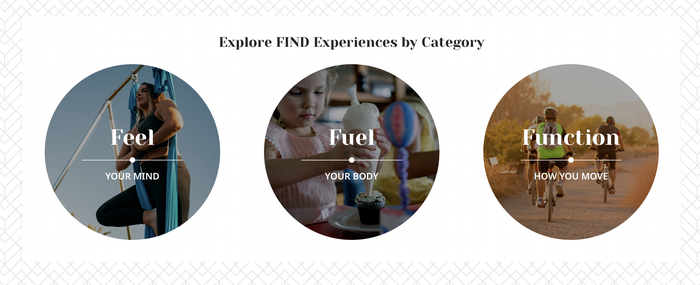 Explore FIND experiences by category