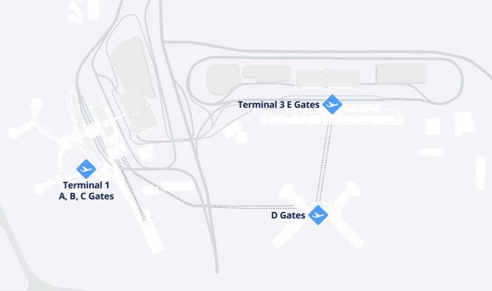 Harry Reid International Airport Map Harry Reid International Airport Map