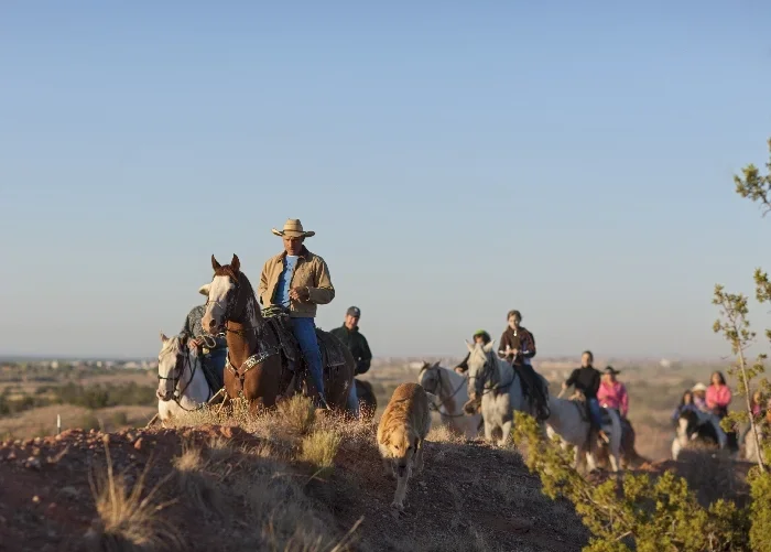Horse back riding at Tamaya New Mexico