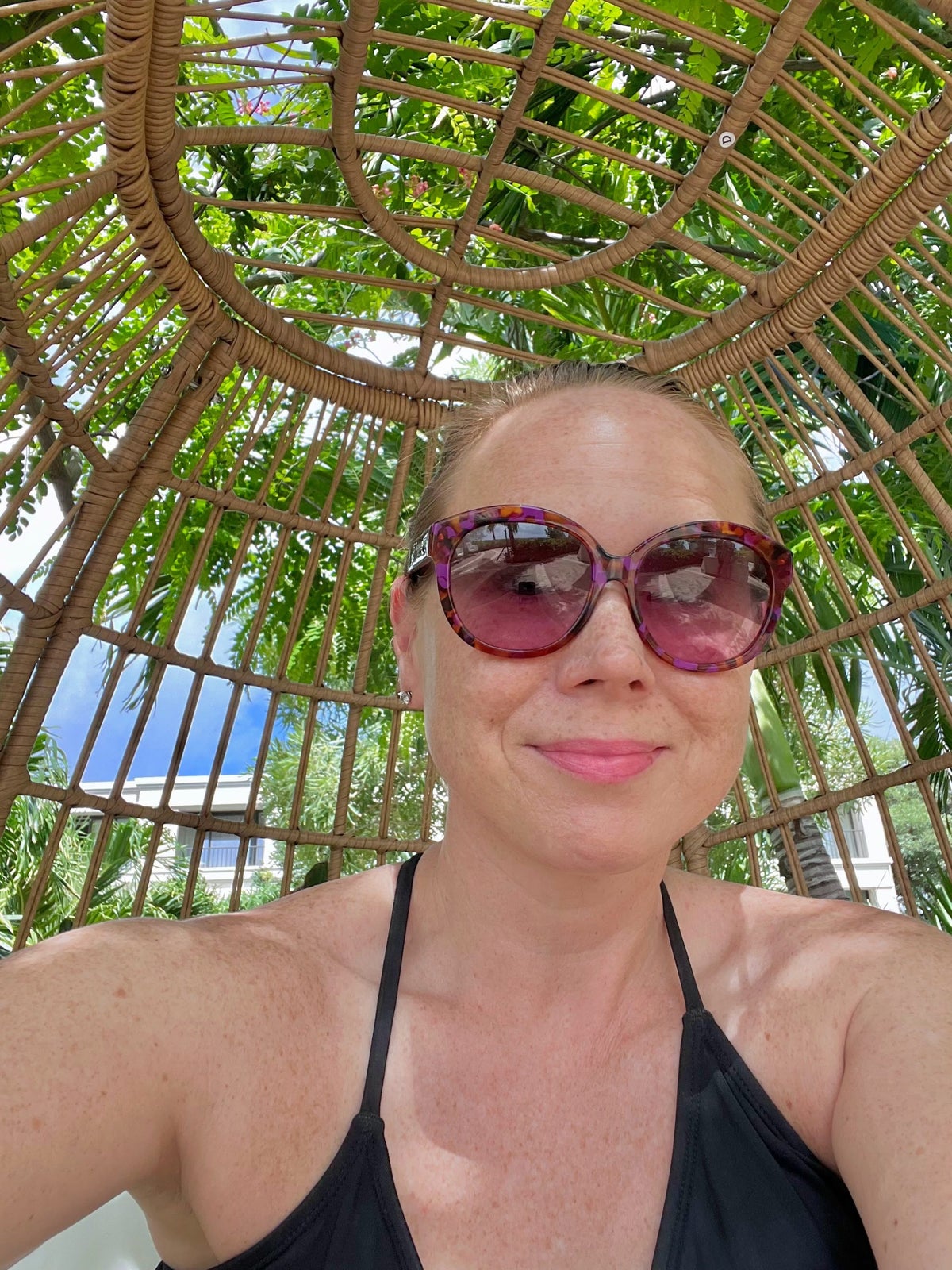 In the Curacao Marriott Beach Resorts gardens