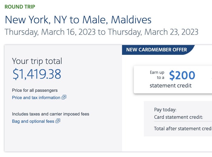 JFK to MLE