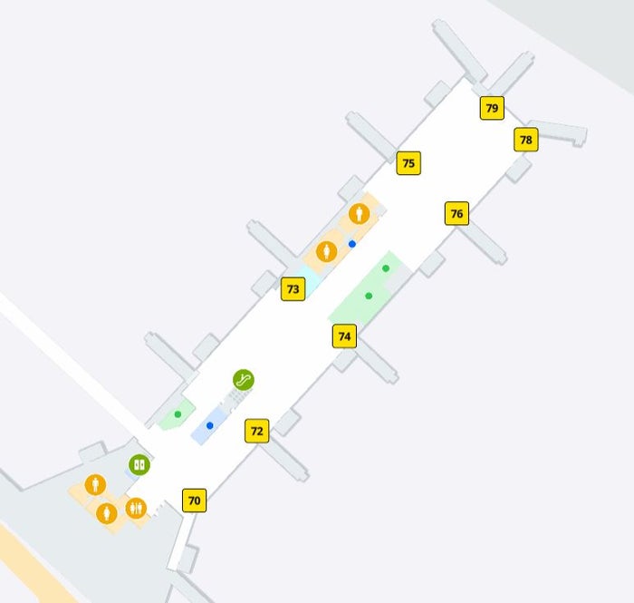 LaGuardia Airport Terminal C gates 70 to 79