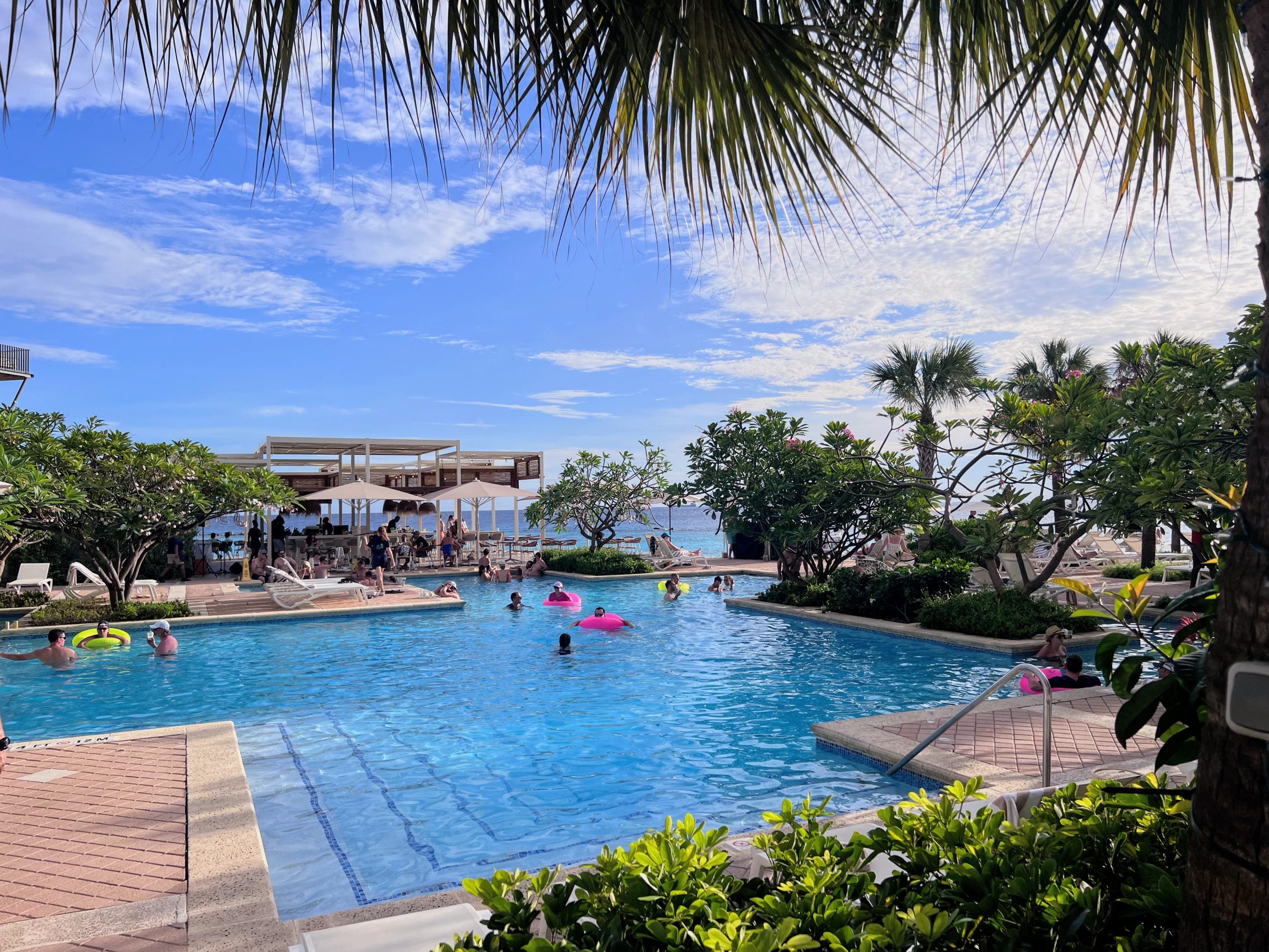 Main pool at Curacao Marriott beach resort
