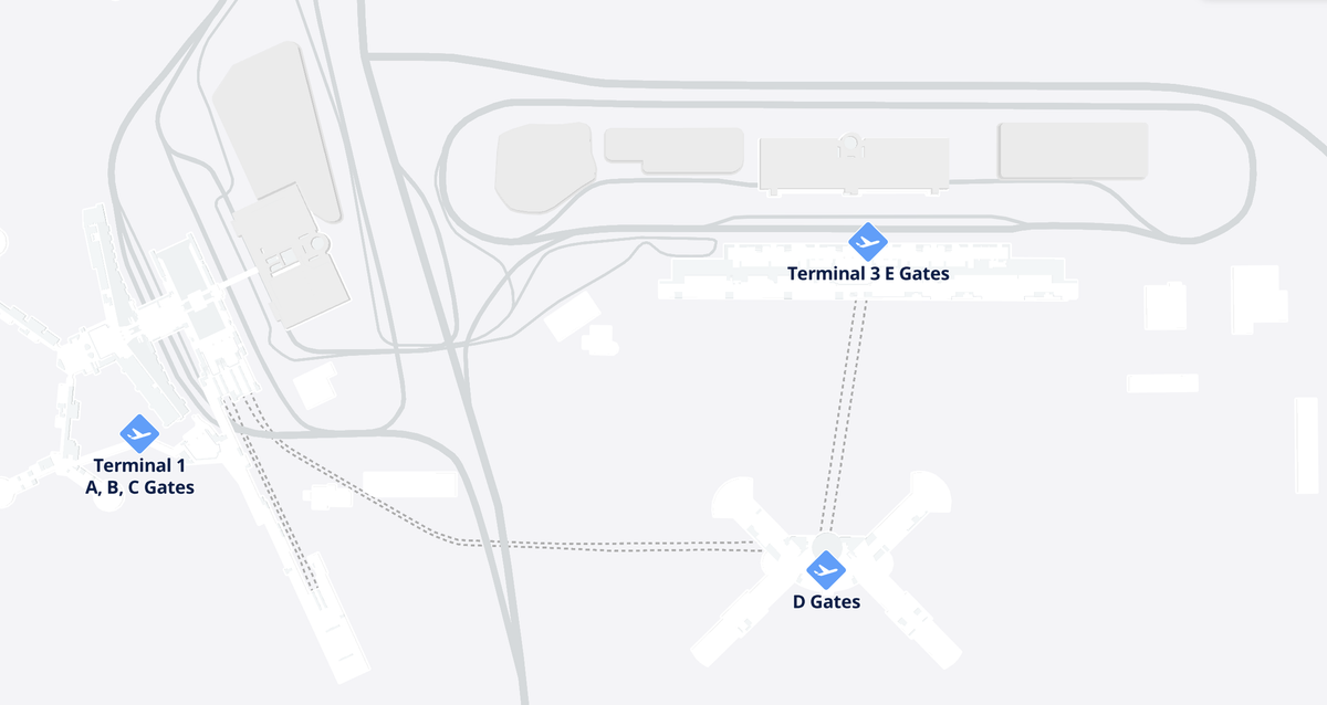 LAS Airport Map