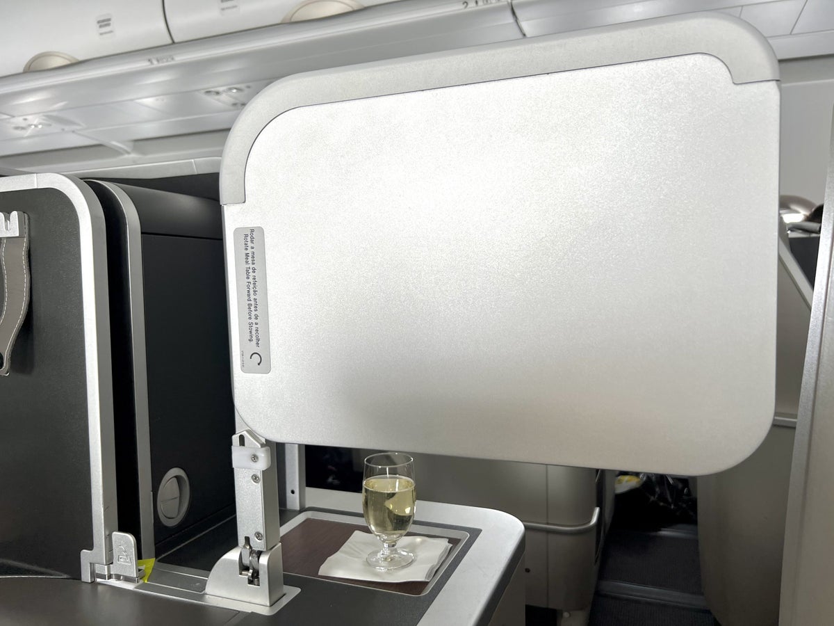 TAP Air Portugal Airbus A321LRneo business class tray table