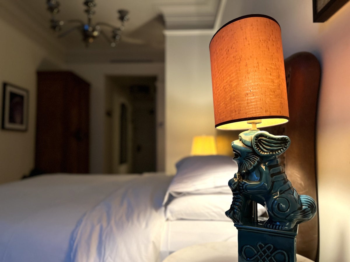 The Beekman bedroom lamp close up