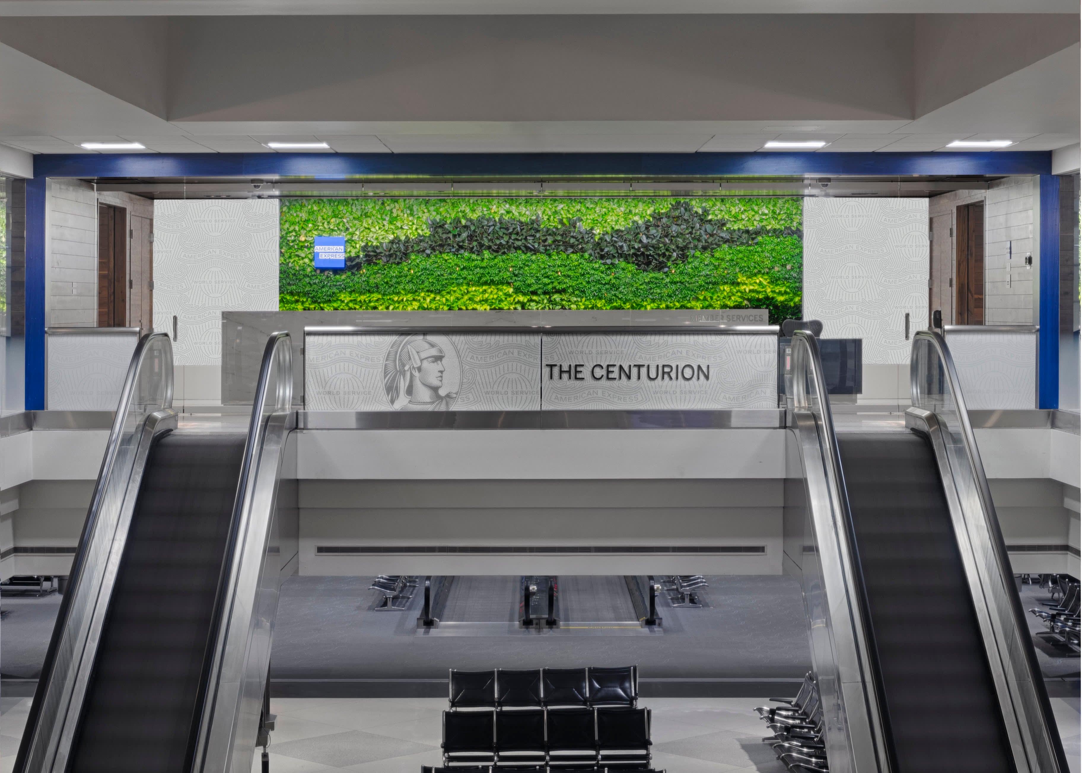 The Centurion Lounge entrance Denver