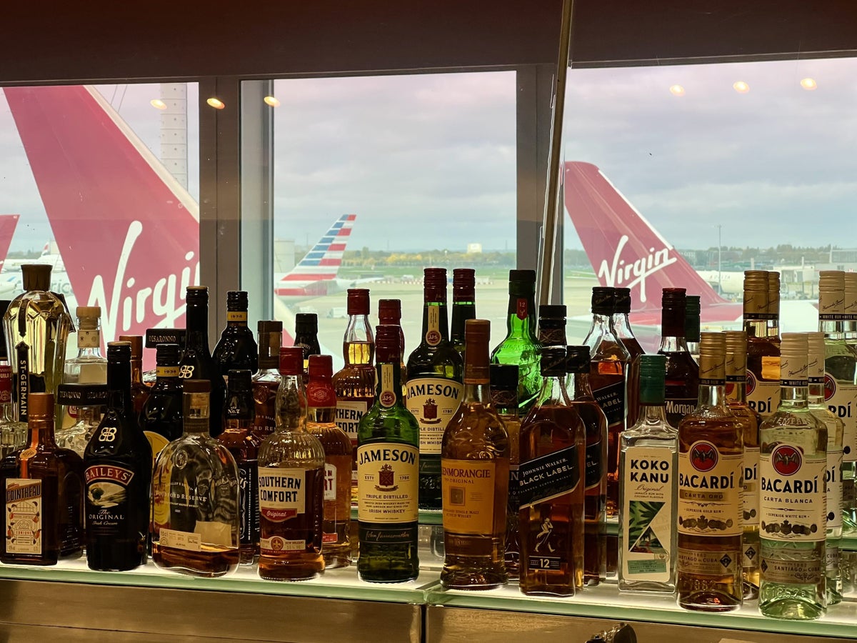 Virgin Atlantic A350 Upper Suite LHR Clubhouse liquor