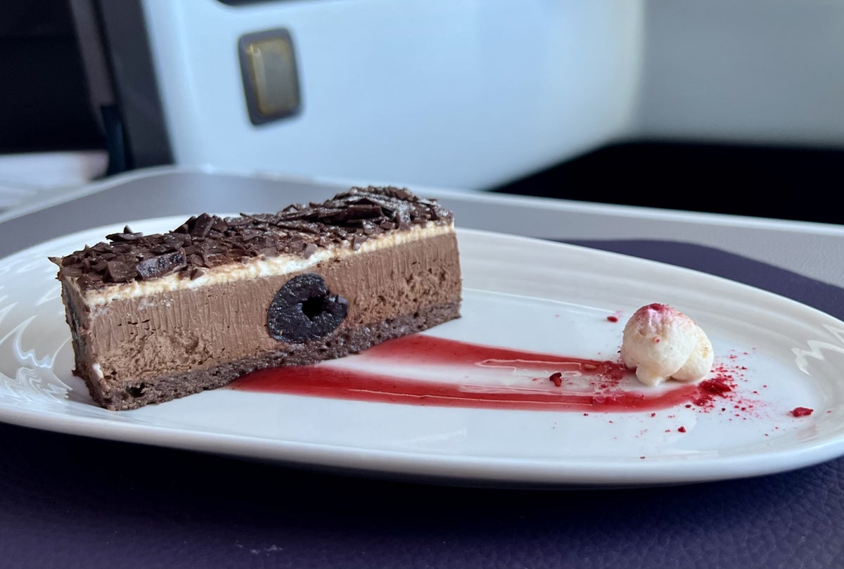 Virgin Atlantic A350 Upper Suite dessert