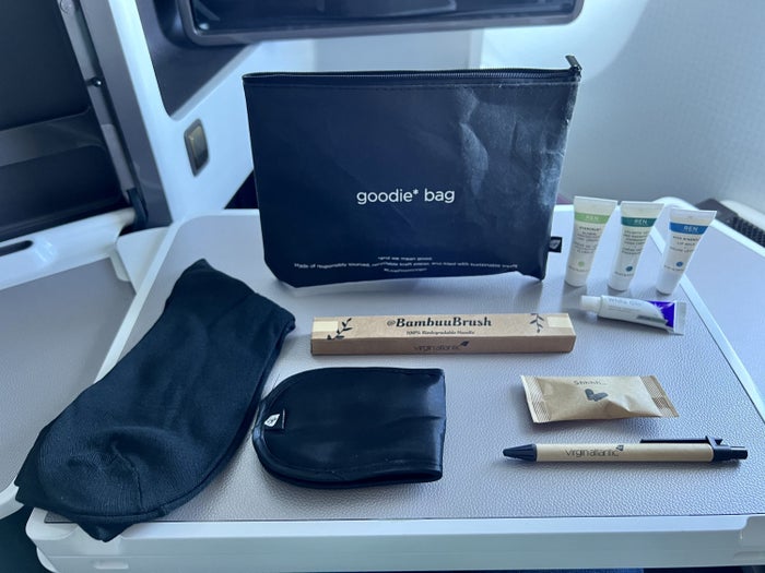 Virgin Atlantic A350 Upper Suite goodie bag contents