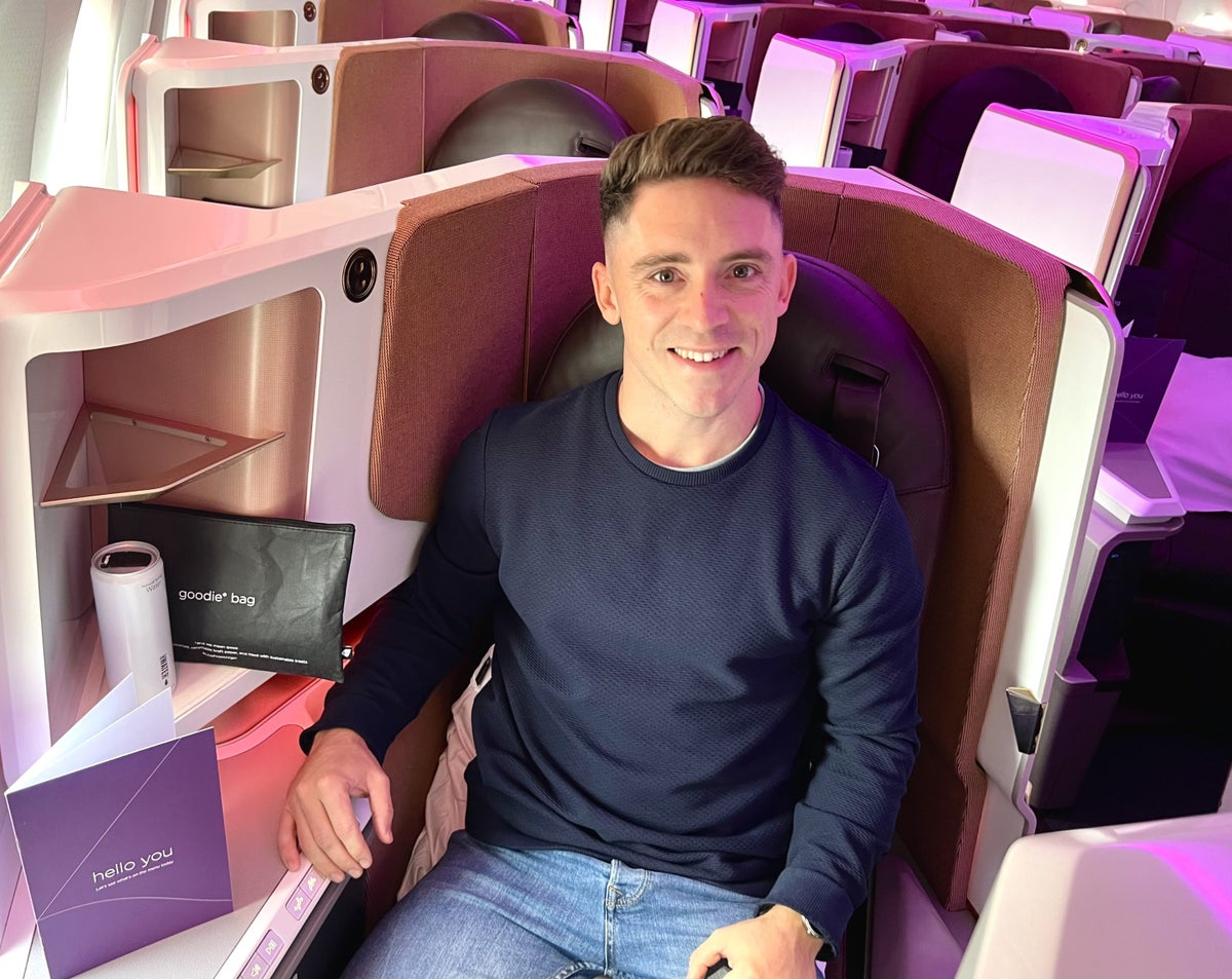 Virgin Atlantic A350 Upper Suite in the seat Virgin Atlantic A350 Upper Suite in the seat