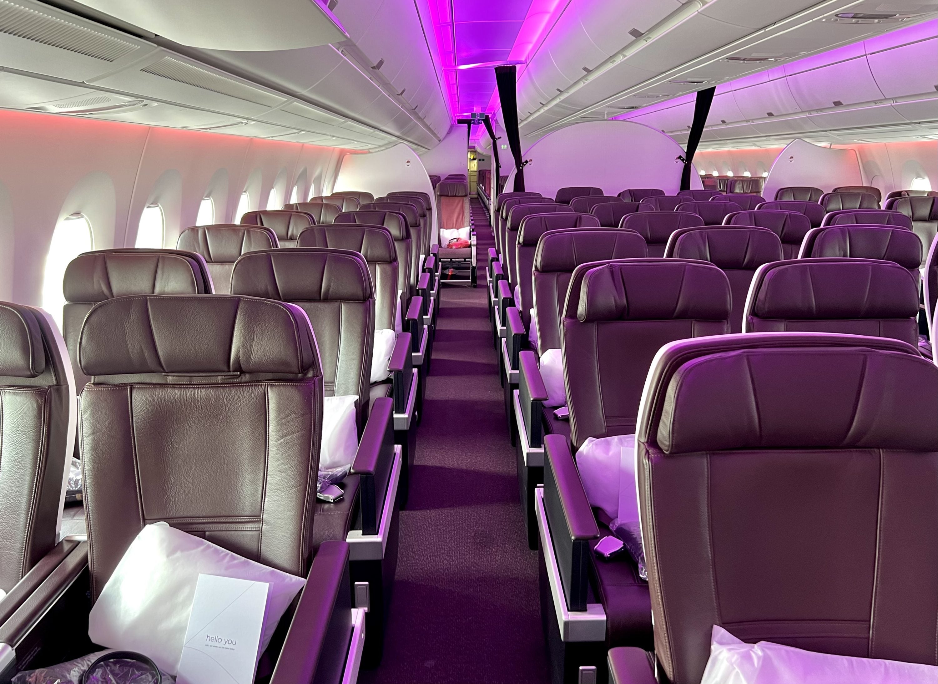 Virgin Atlantic A350 Upper Suite premium economy cabin