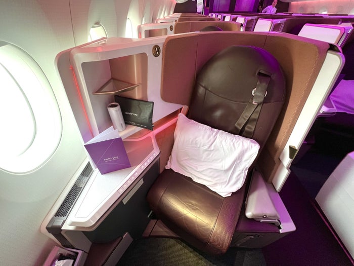 Virgin Atlantic A350 Upper Suite seat 4K Virgin Atlantic A350 Upper Suite seat 4K