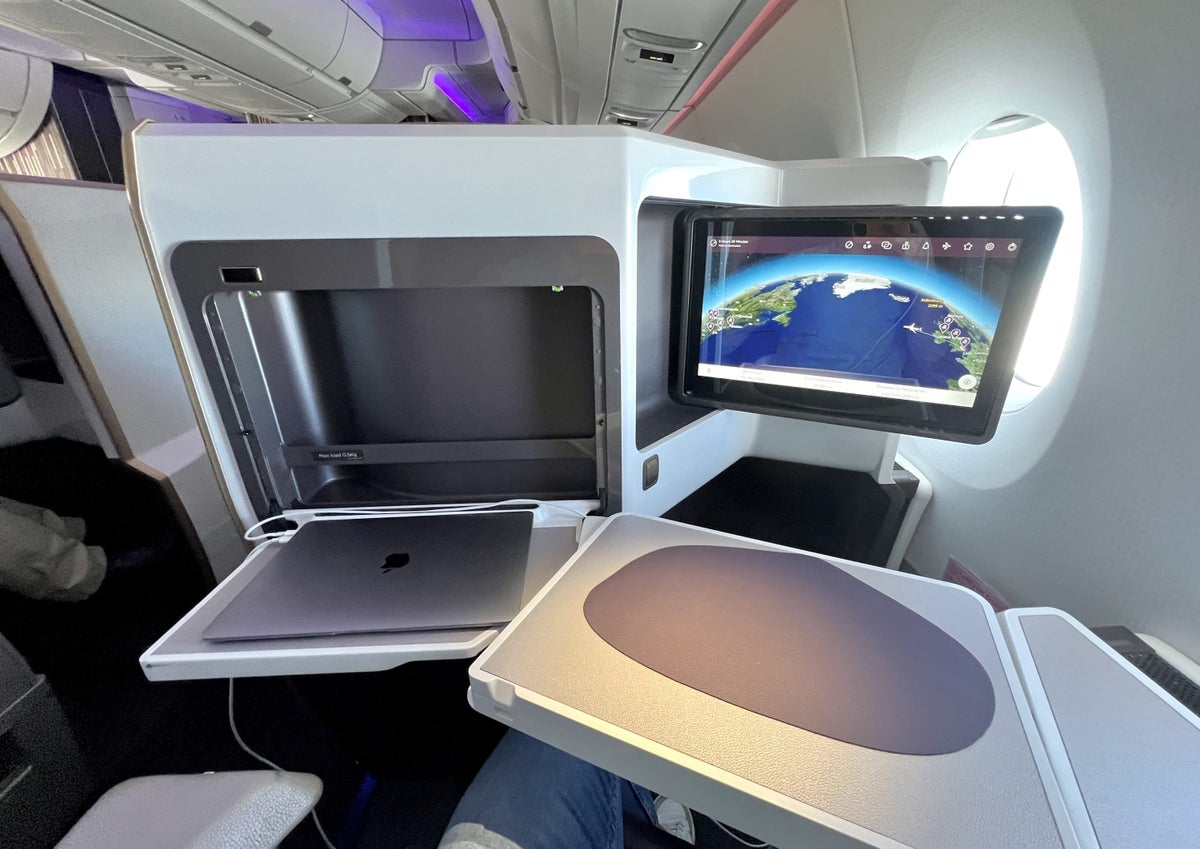 Virgin Atlantic A350 Upper Suite tray table