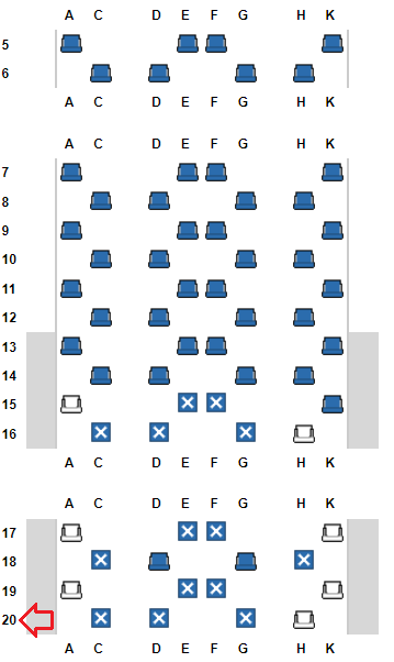 ANA new business class seat map ANA new business class seat map