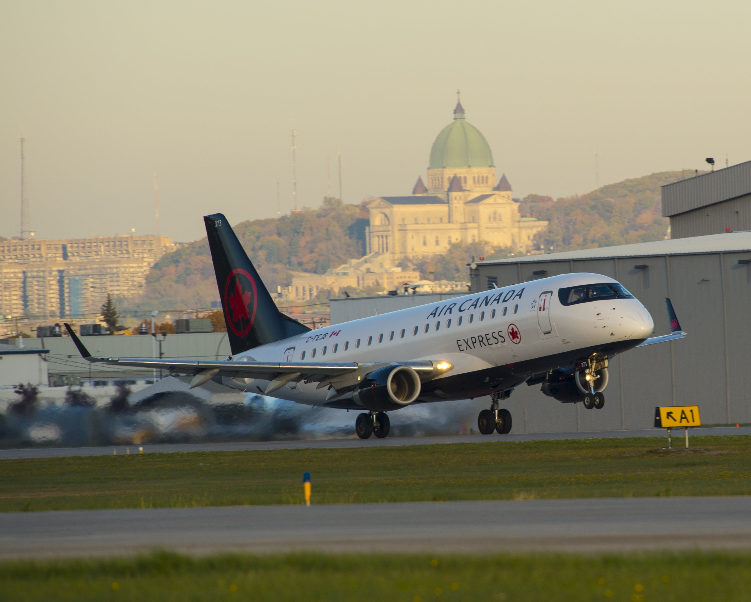Air Canada Express E175 on takeoff