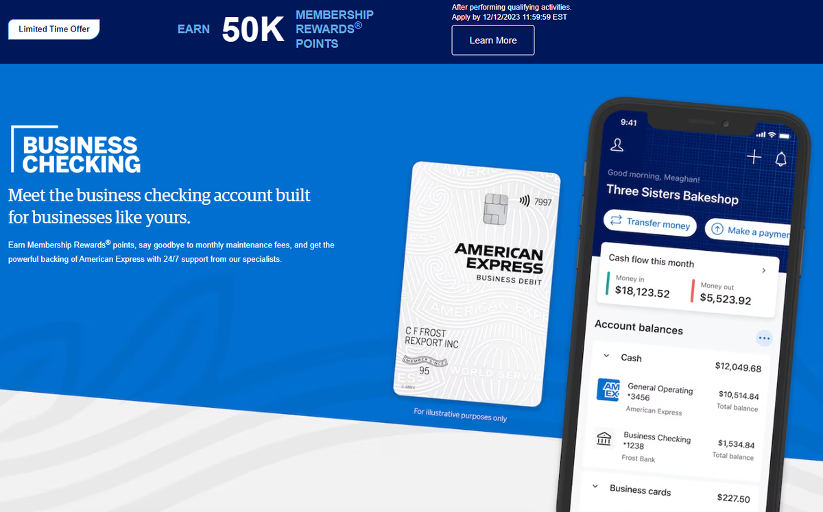 Amex Business Checking Offer