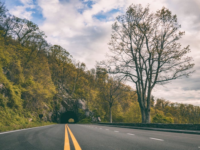 Driving to Shenandoah National Park