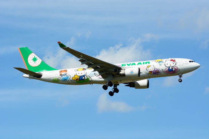 EVA Air Airbus A330 200 B 16309 Hello Kitty NRT