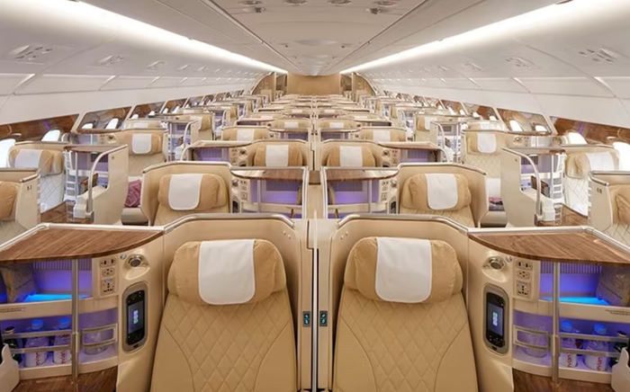 Emirates First Class, A380 Emirates A380 business class