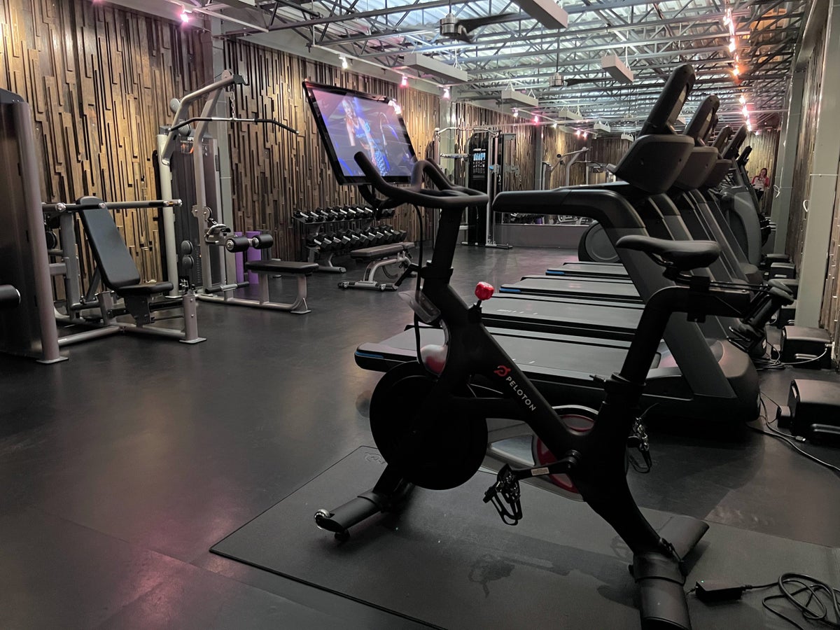 Gym equipment at Thompson Central Park fitness center