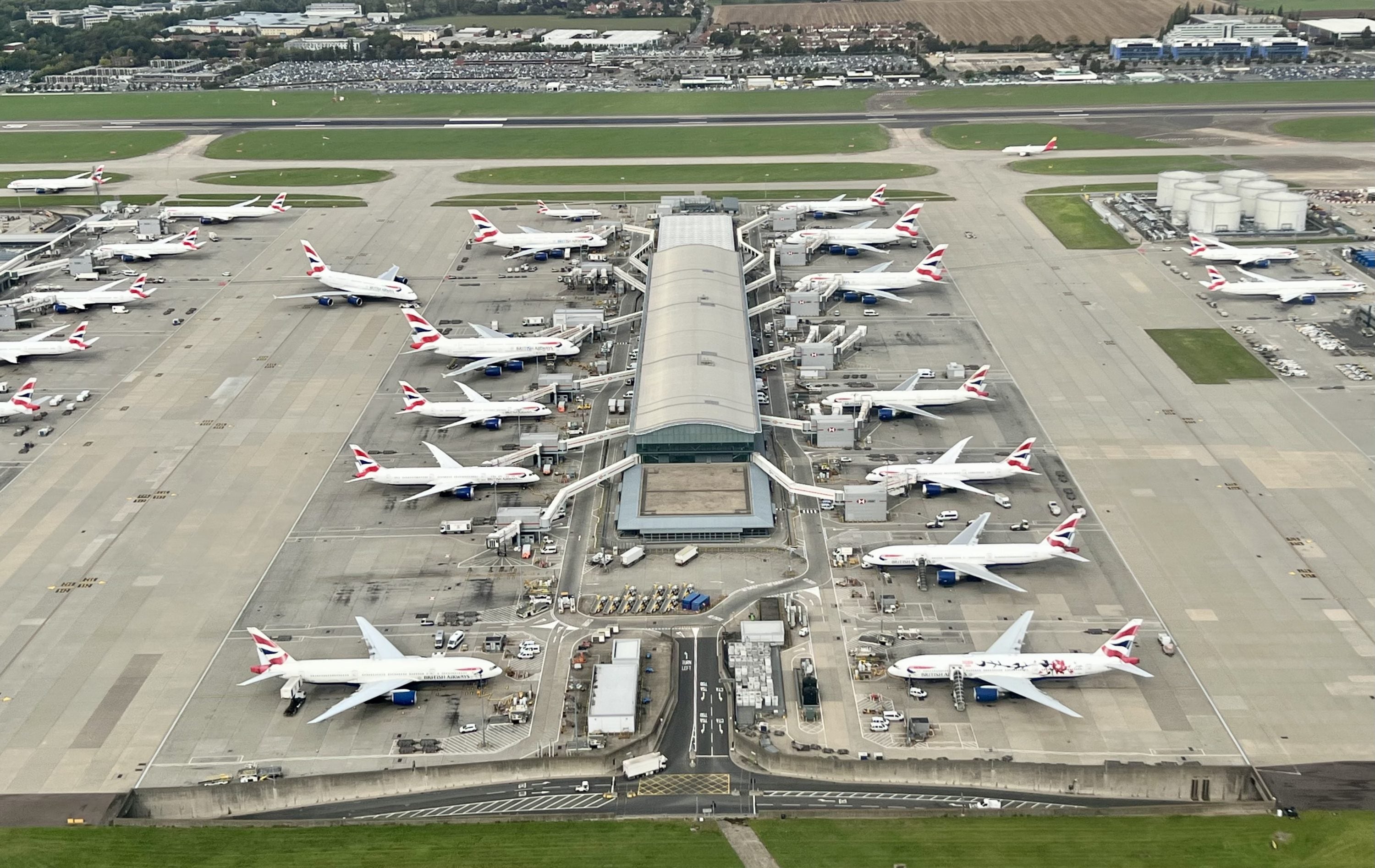 Heathrow Airport on take off