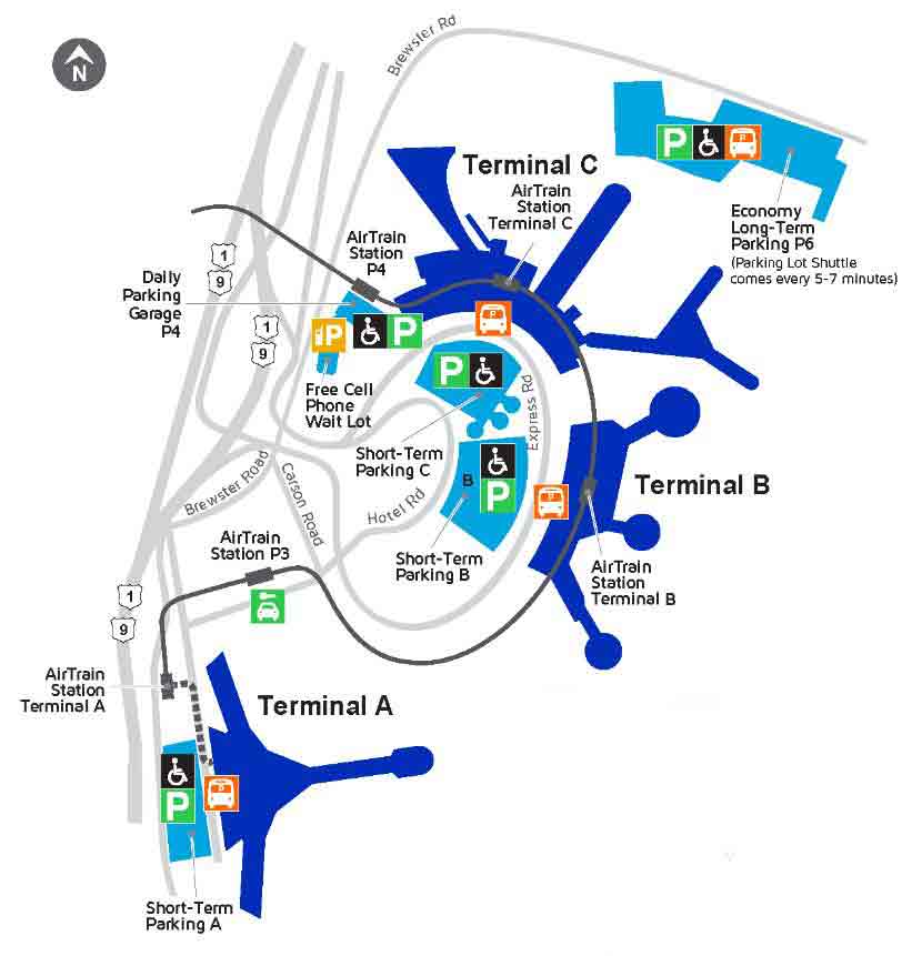 Newark Liberty International Airport map