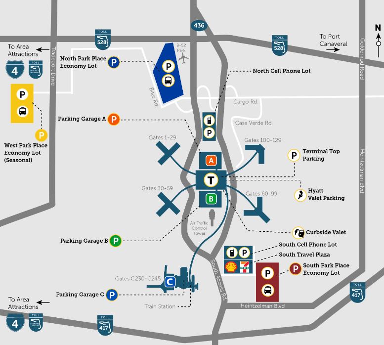 Orlando International Airport Map