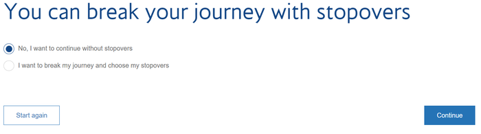 Stopovers BA Stopovers BA