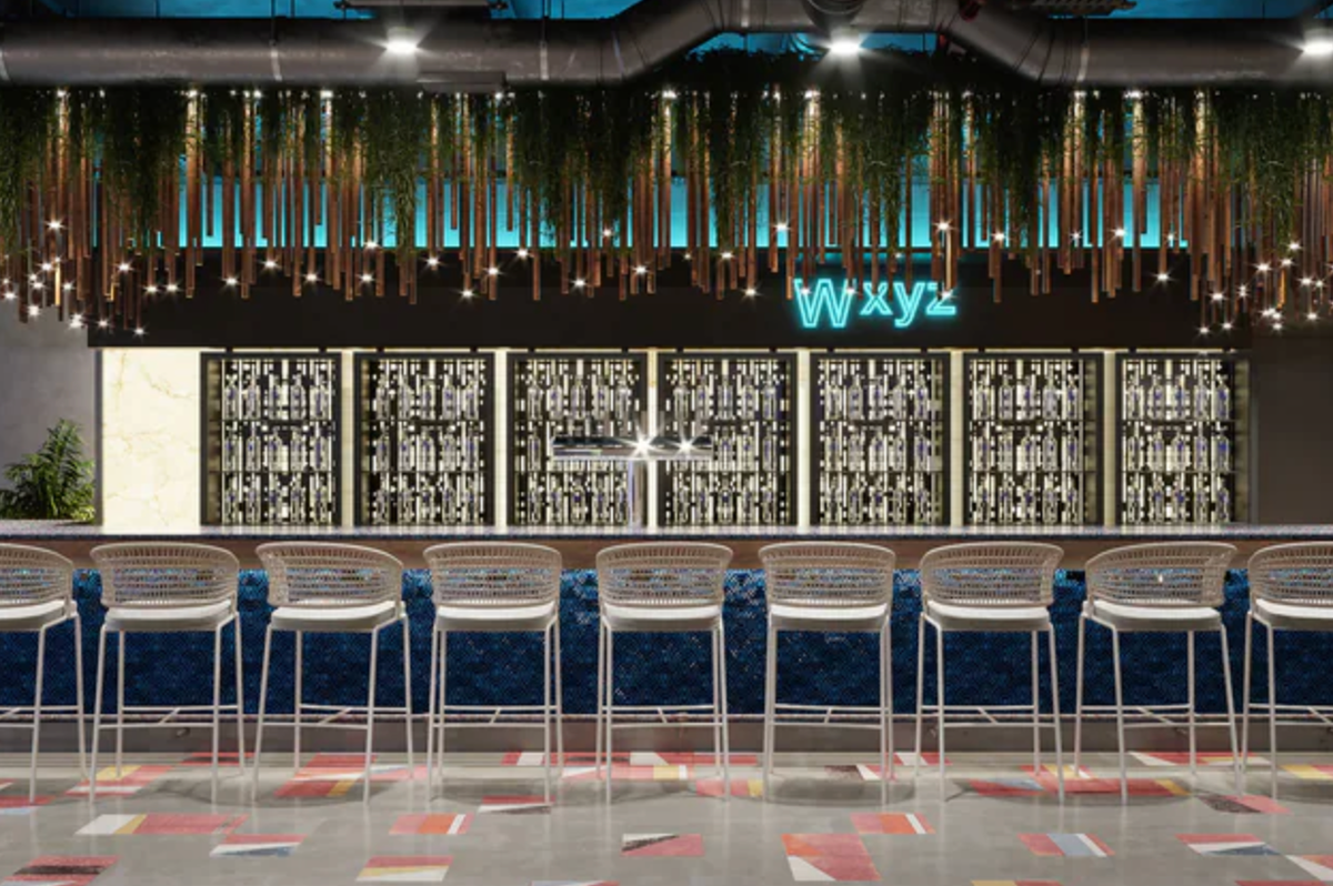 WXYZ bar at the Aloft Hotel