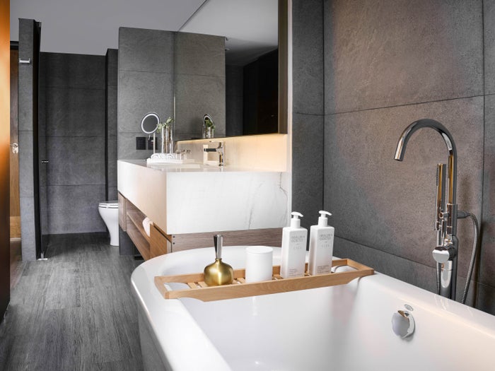 Mondrian Opens First Latin America Hotel in Mexico City bathroom